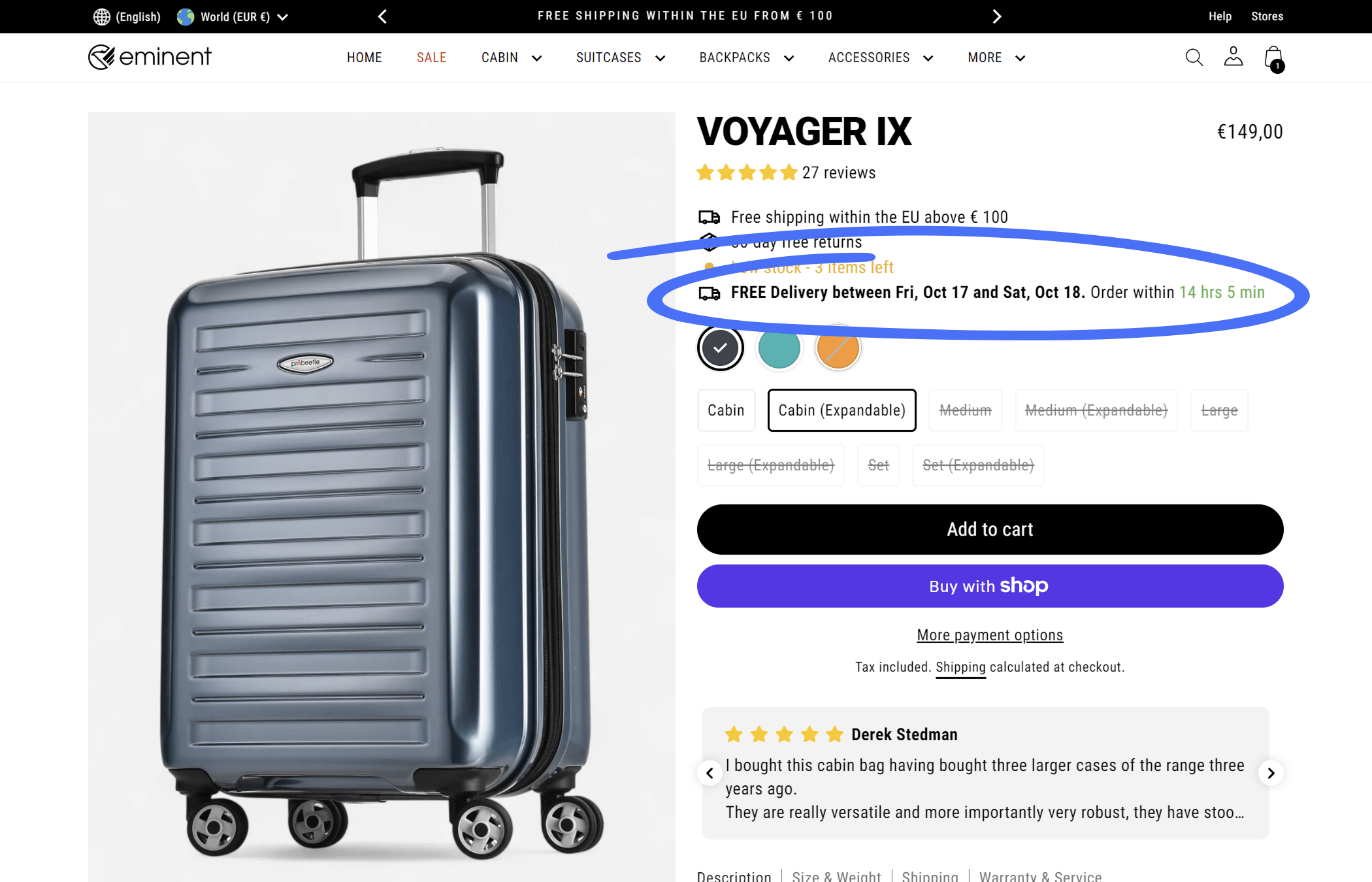 Eminent Luggage screenshot
