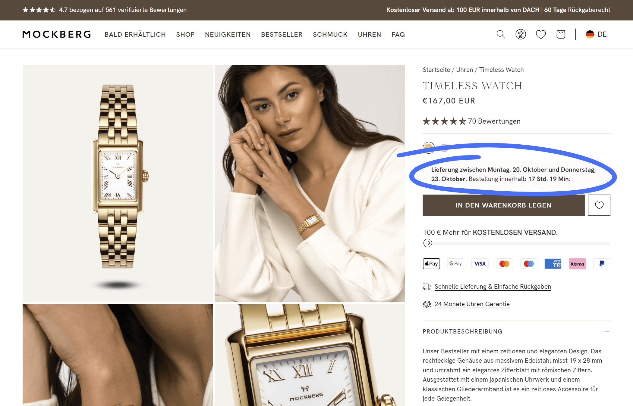 Screenshot von Mockberg